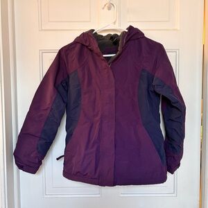 Lands End Squall Kids Purple Jacket